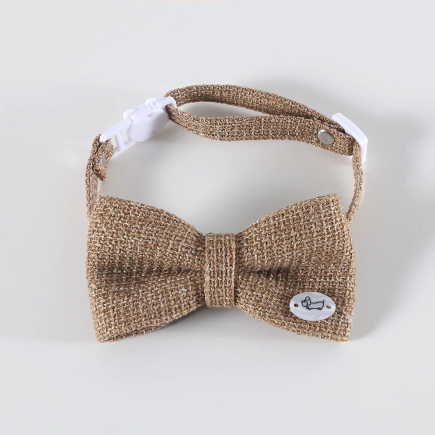 Pet Linen Collar Breathable Bowtie