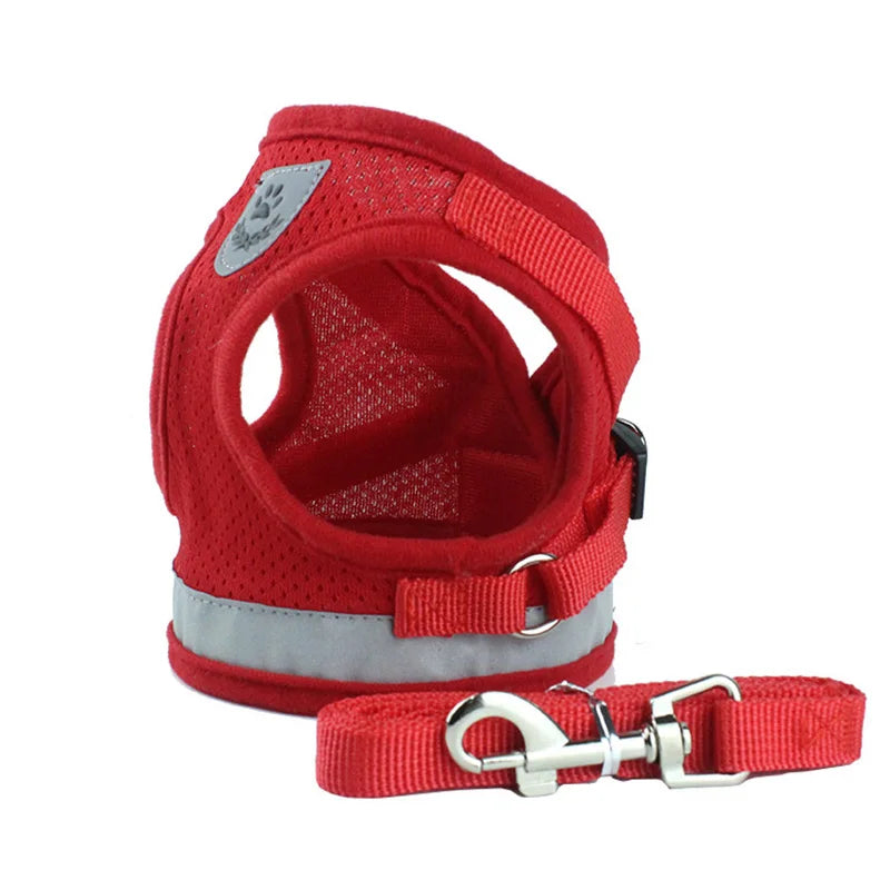 Summer Pet Dog Vest Harness and Leash Sets