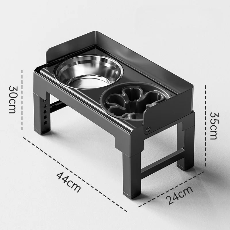 3 in 1 Pet Feeder Two Bowls One Lift Anti-upset
