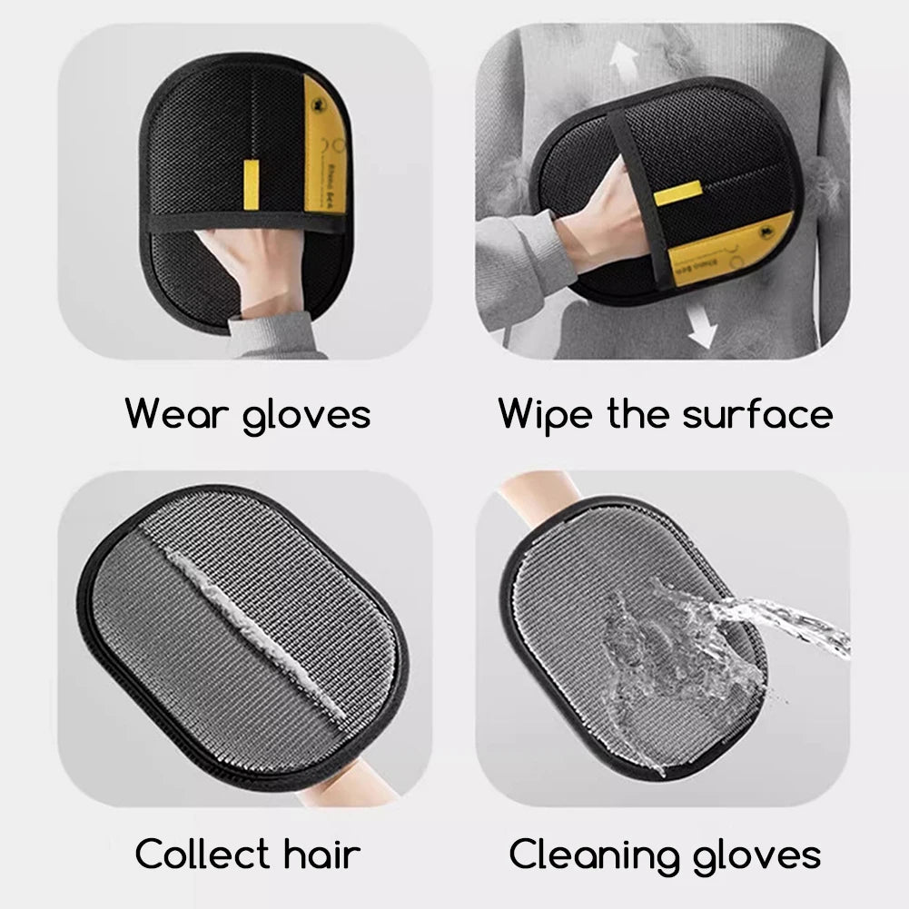 Pet Hair Removal Glove Double Sided Tool
