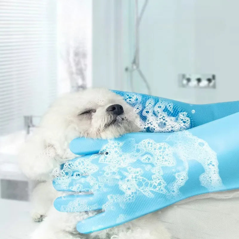 Pet Grooming Cleaning Gloves Massage