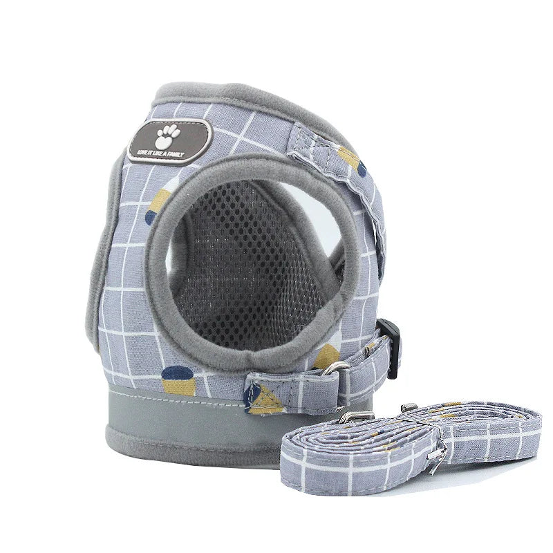 Summer Pet Dog Vest Harness and Leash Sets