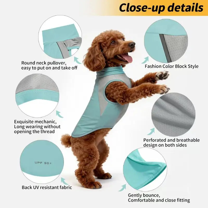 Dog Cooling UV Sun Protection Ice Jacket