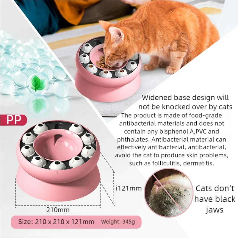 Interactive Slow Feed Puzzle Bowl for Cats