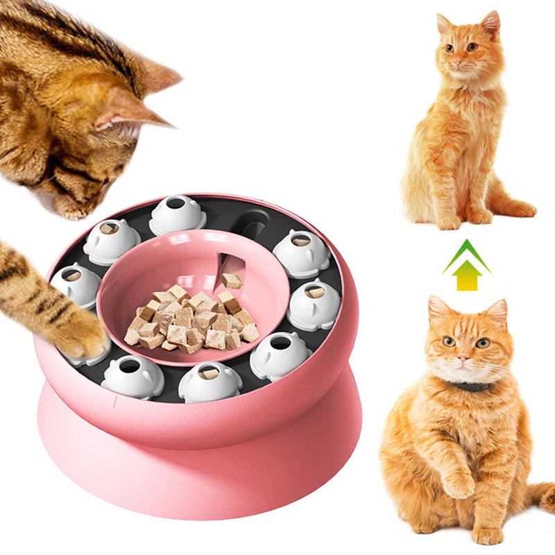 Interactive Slow Feed Puzzle Bowl for Cats
