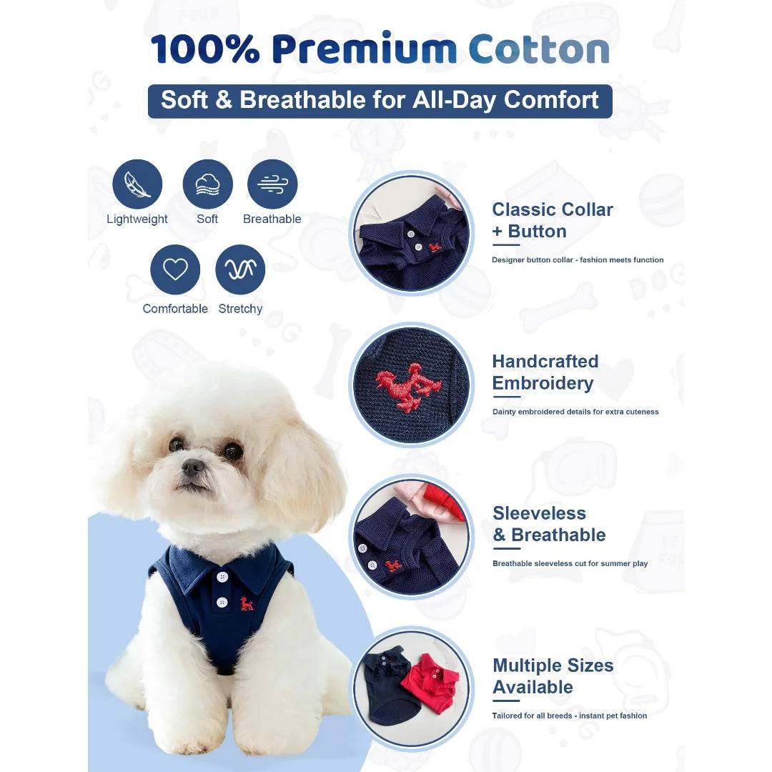 New Pet Dog Polo Shirt