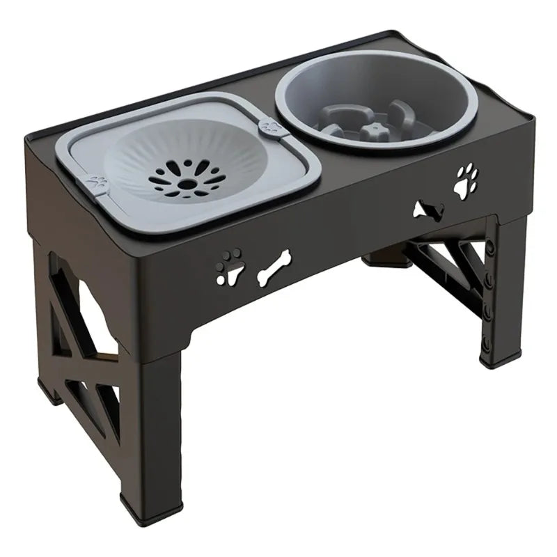 3 in 1 Pet Feeder Two Bowls One Lift Anti-upset