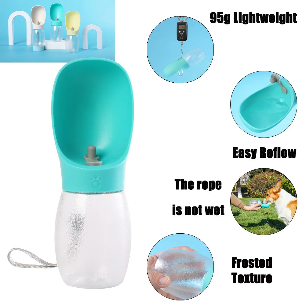 Pet Water Bottle 300ML Puppy Drinking Bowls