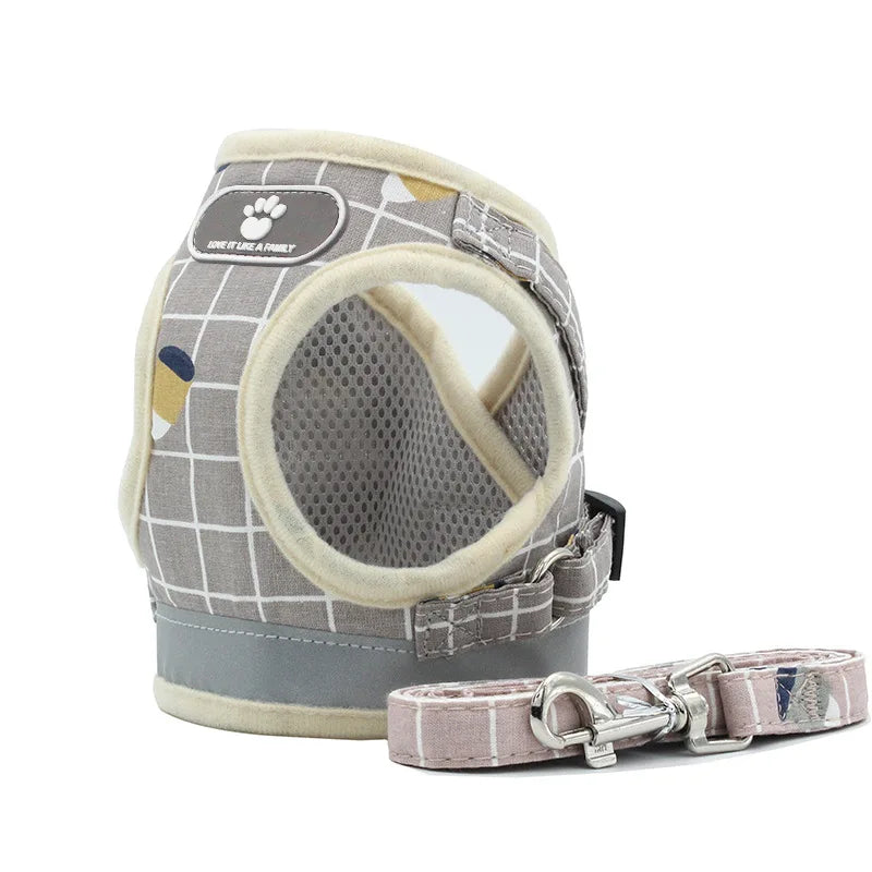 Summer Pet Dog Vest Harness and Leash Sets
