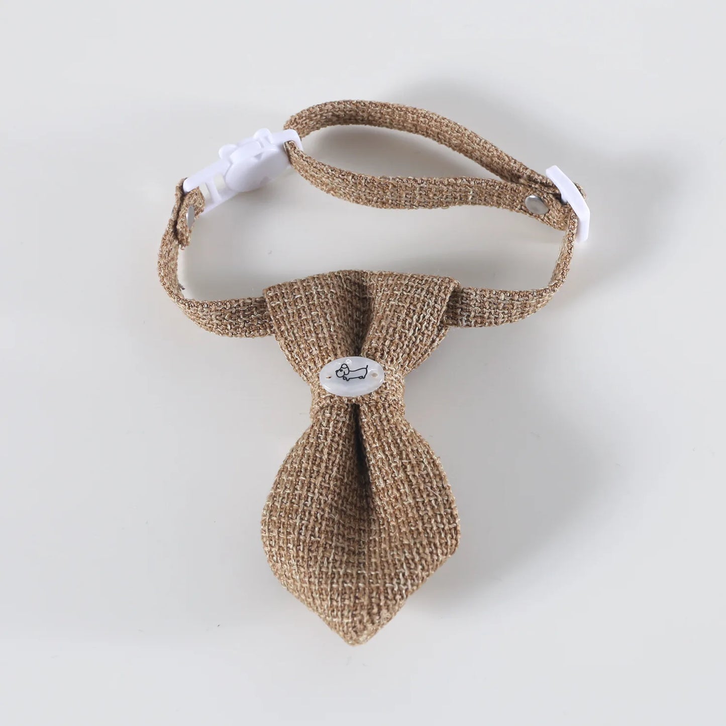 Pet Linen Collar Breathable Bowtie