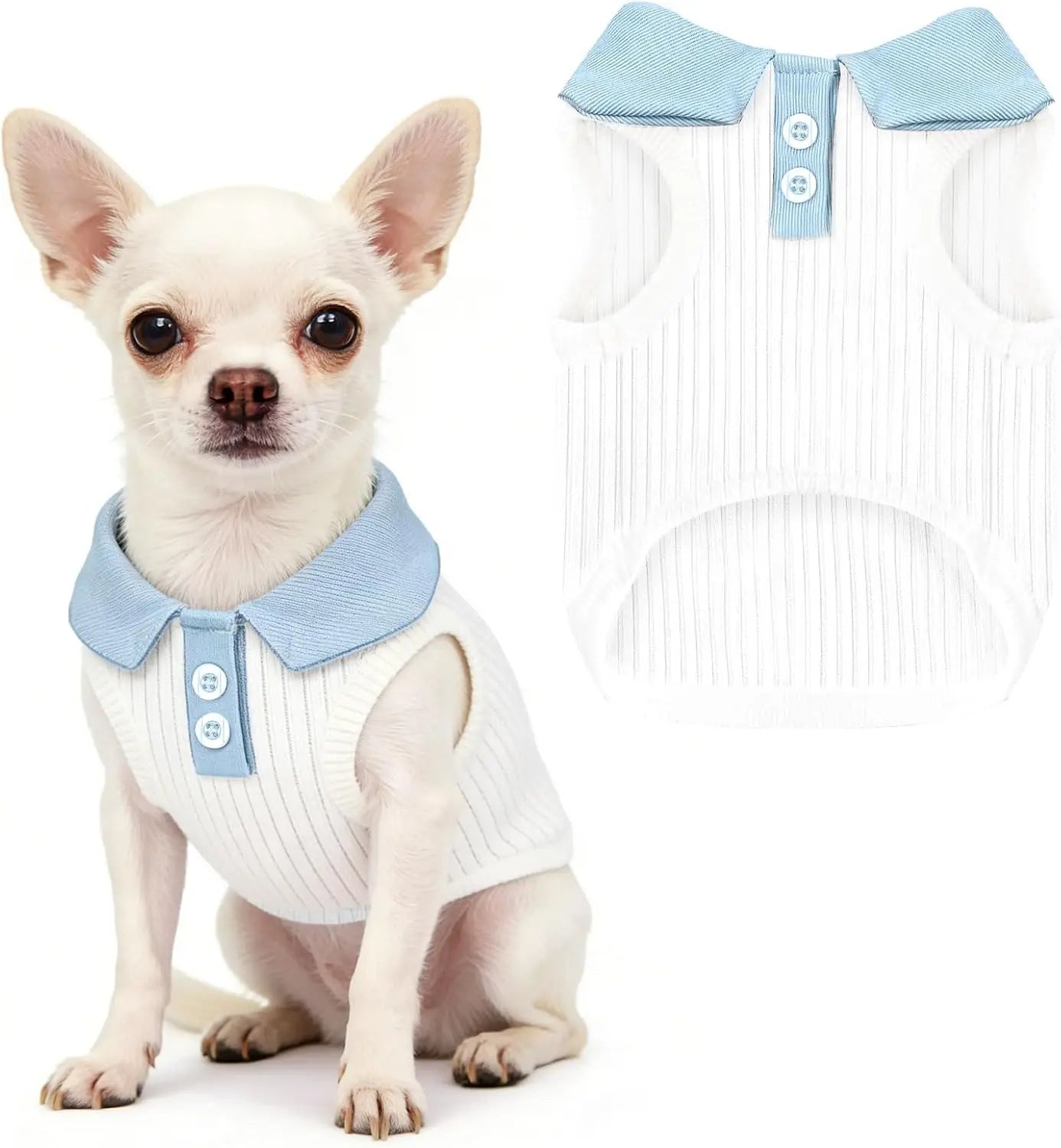 Small Dog T-shirt Bordeaux Collar