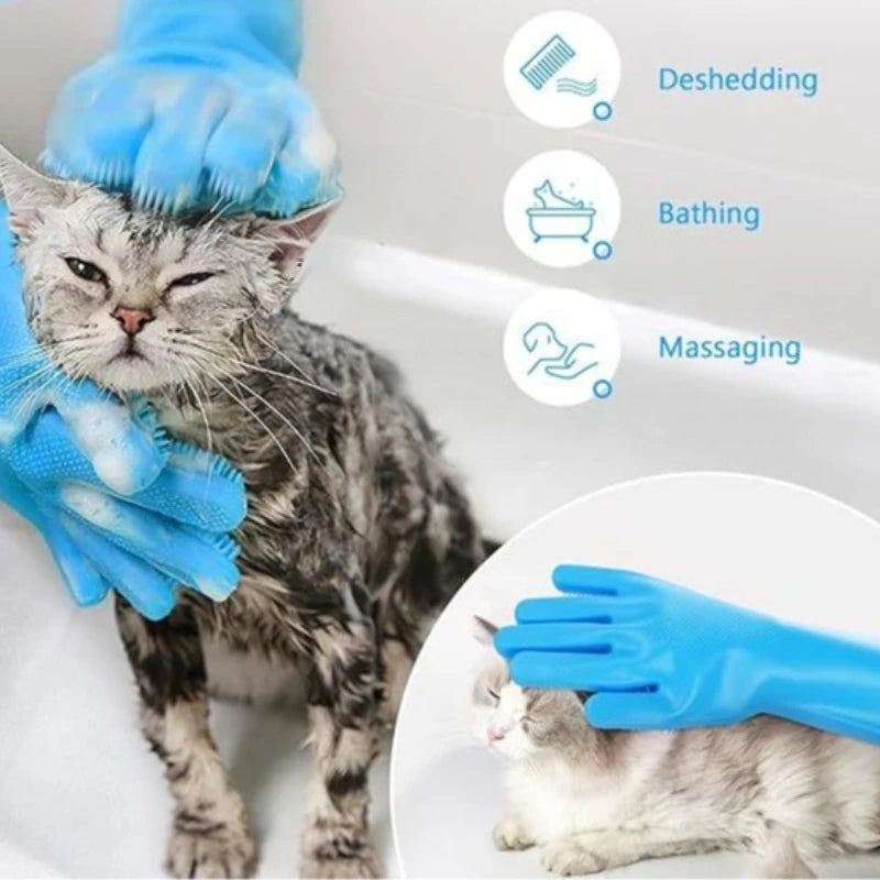 Pet Grooming Cleaning Gloves Massage