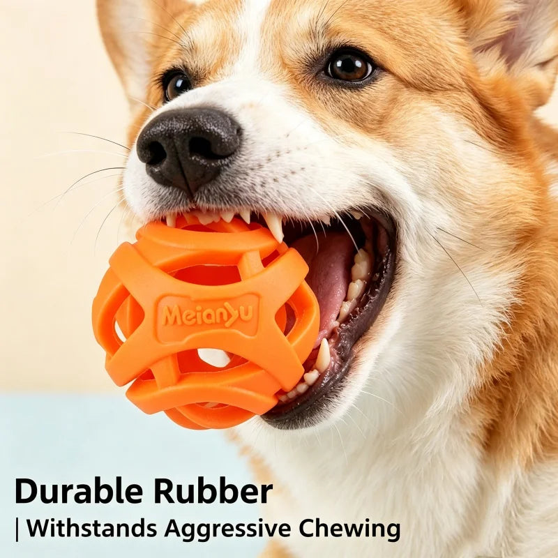 Dog Chew Ball Rubber Teeth Cleaning Molar Toy
