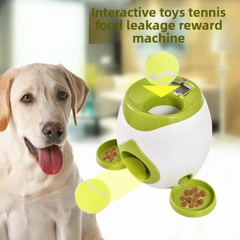 2 in 1 Dog Pet Interactive Toy Tennis Ball